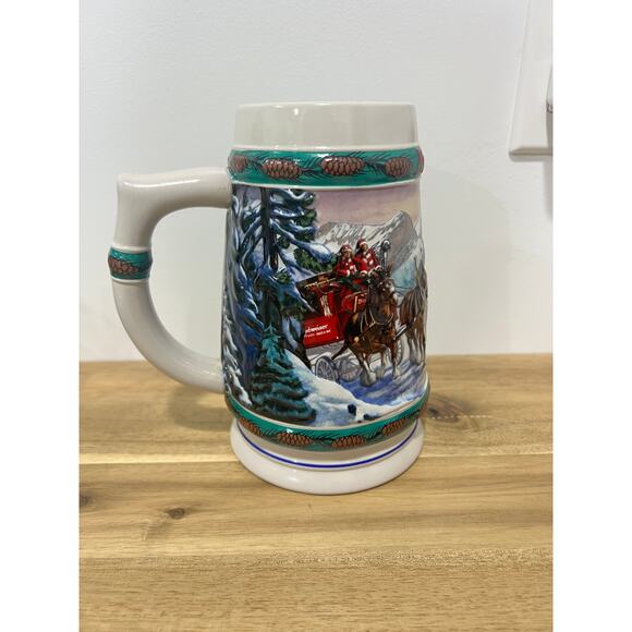 1993 Anheuser-Busch Budweiser Holiday Stein titled "Special Delivery" - Picture 4 of 10